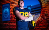 Michigan Football commit Marky Walbridge during his official visit.